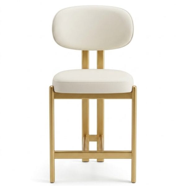 Oslo Bar Sandalyesi Gold Metal Ayaklı